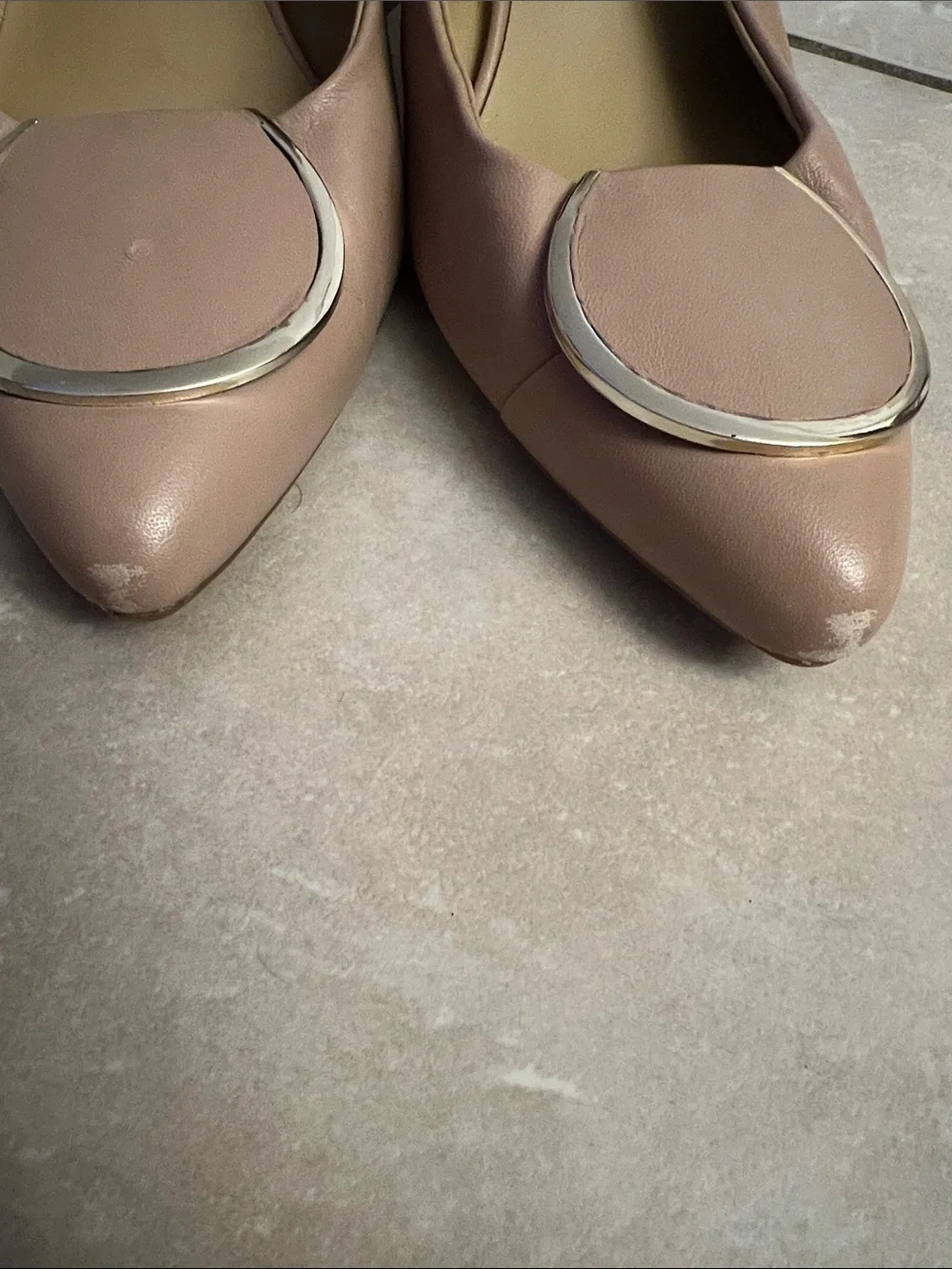 Naturalizer Blush Tan Slingback Pointed Toe Heels